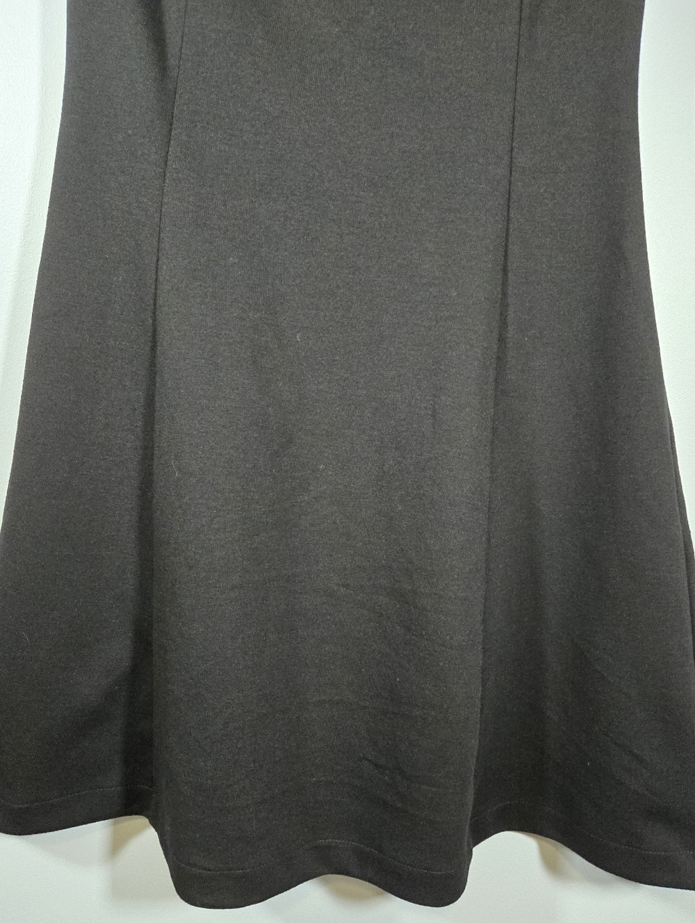 Gap Black Fit and Flare Mini Dress Size 4 Cap Sleeve Classic Little Black Dress - Picture 3 of 8